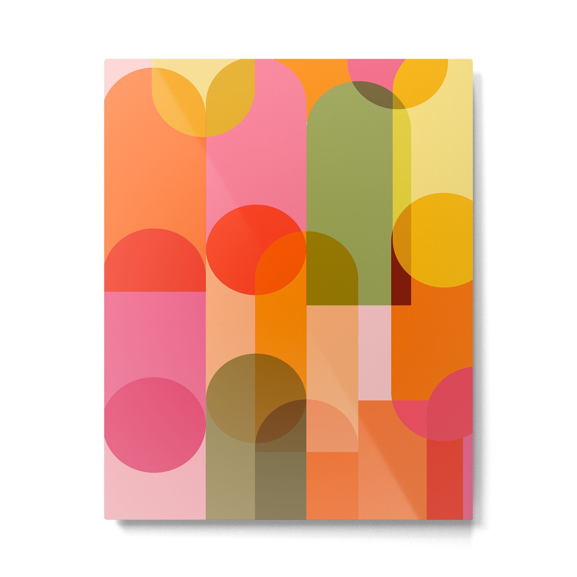 Ping Pong - brights Metal Print