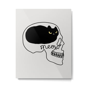 Cat Landscape 67: Cat People Metal Print