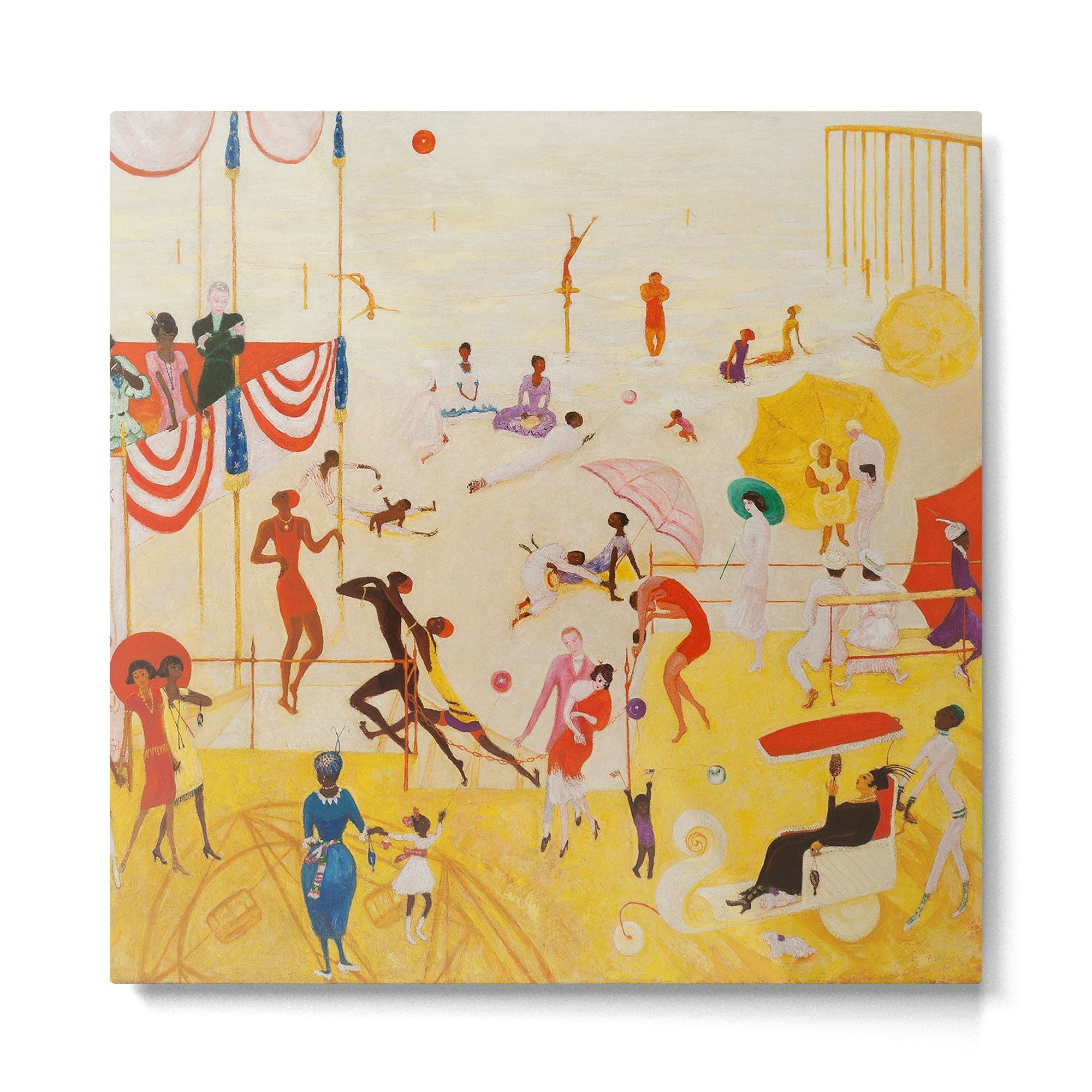 African American Masterpiece 'Summertime, Asbury Park, South' by Florine Stettheimer Metal Print