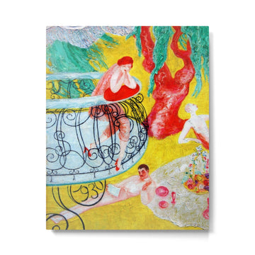 Love Flight of a Pink Candy Heart' landscape painting by Florine Stettheimer Metal Print