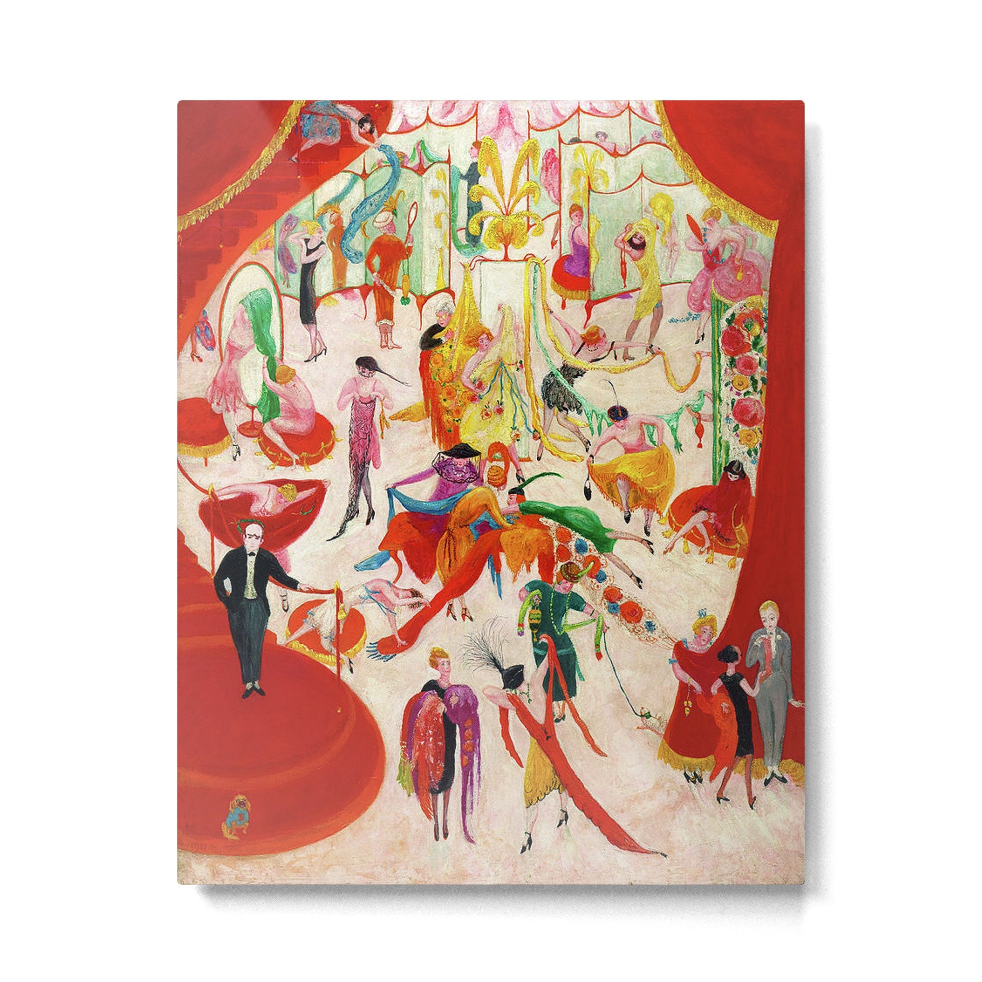 Spring Sale Soireé at Bendels' Jazz Age New York City Portrait by Florine Stettheimer Metal Print