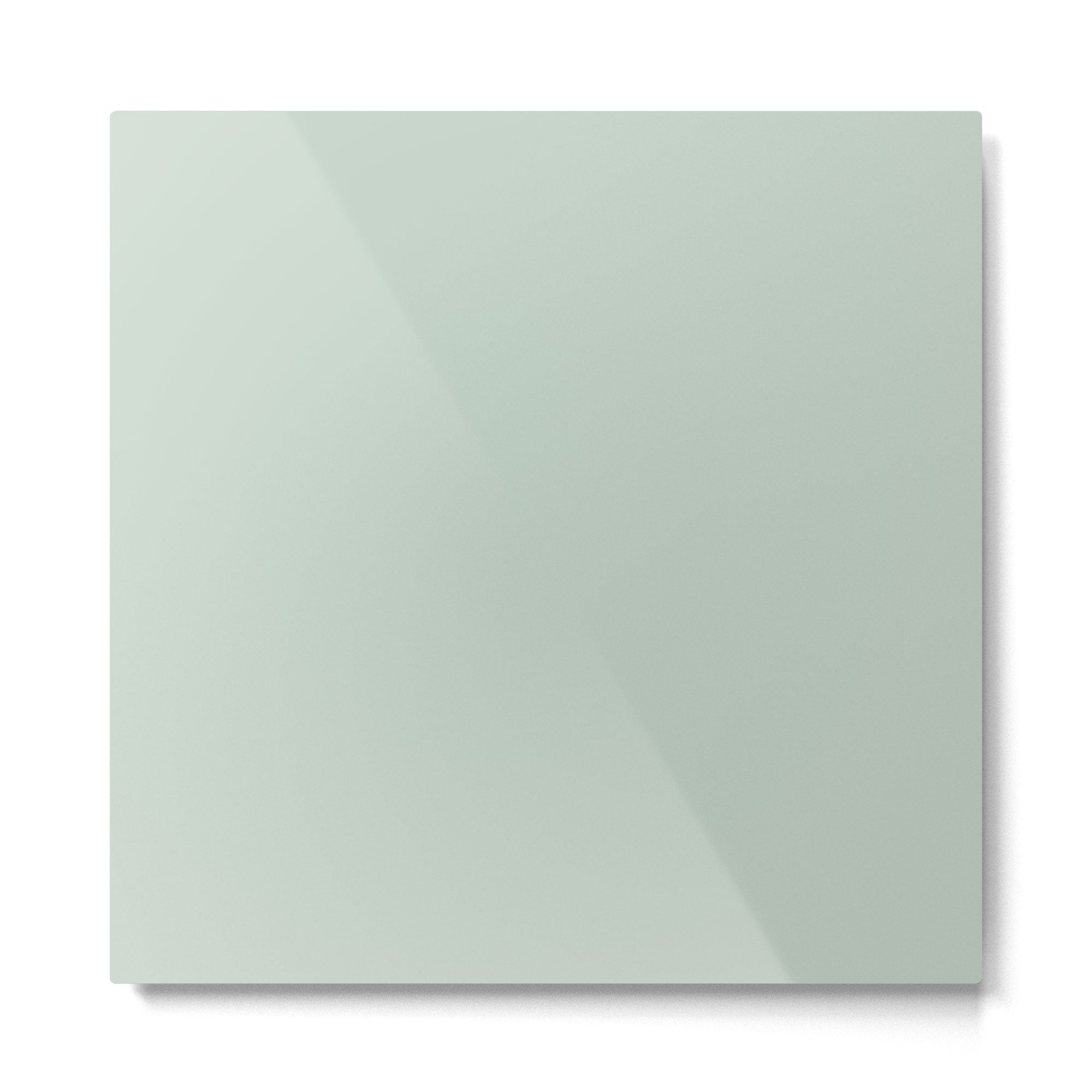Light Sage Green Solid Metal Print