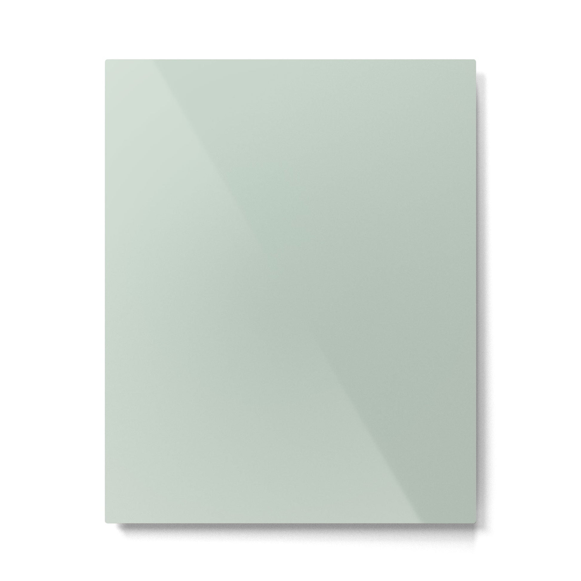 Light Sage Green Solid Metal Print