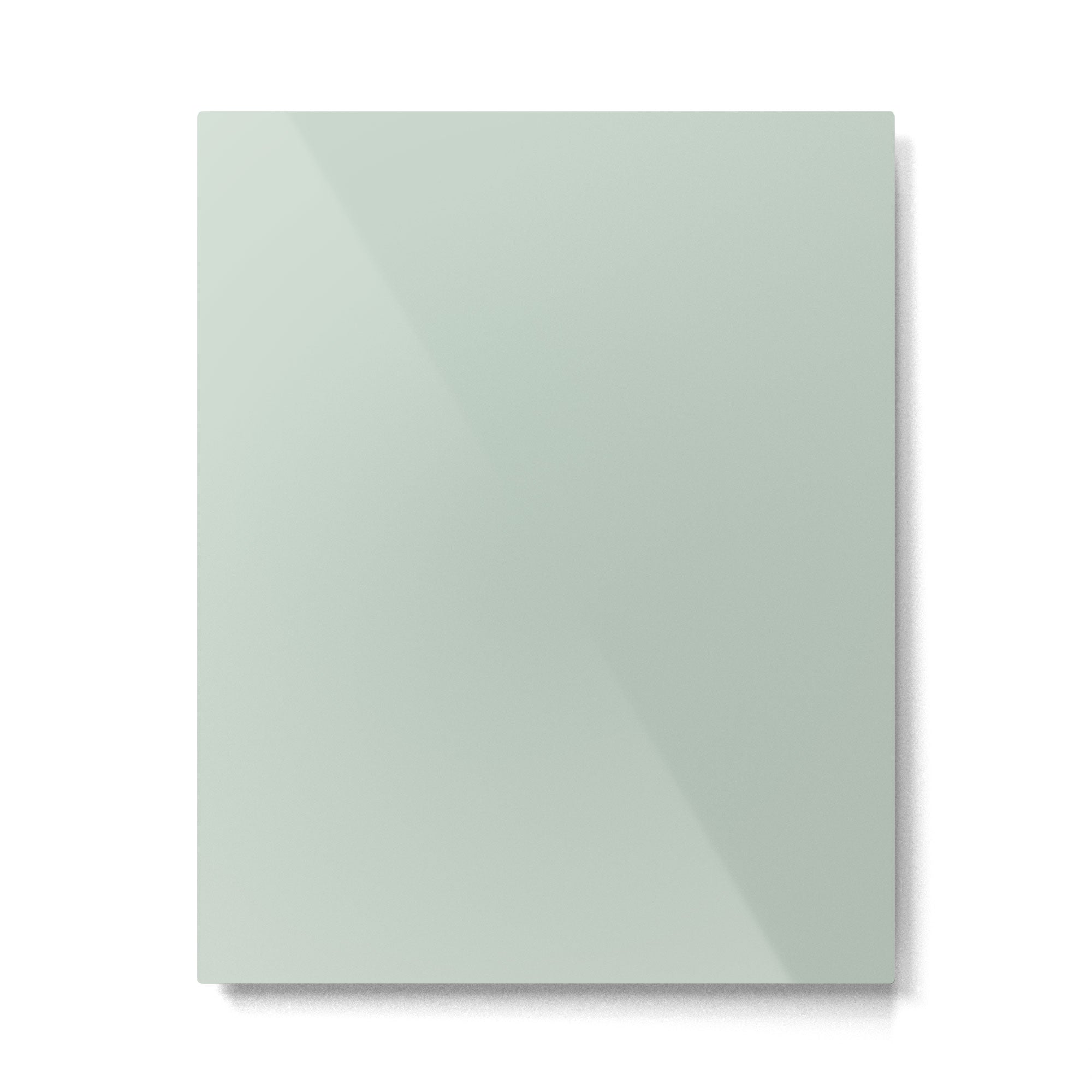 Light Sage Green Solid Metal Print