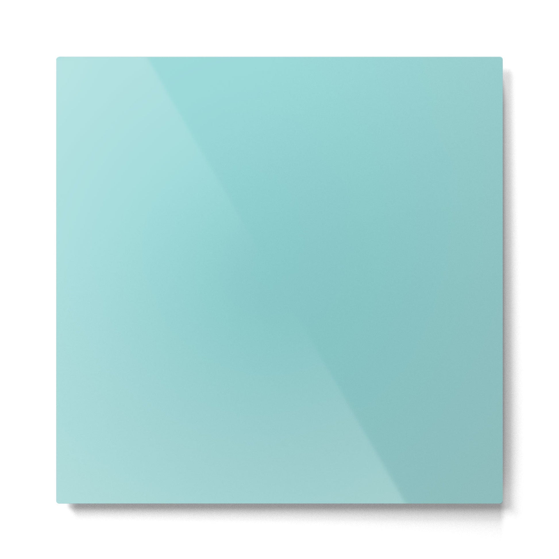 Serene Aqua Blue Solid Color Metal Print