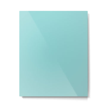 Serene Aqua Blue Solid Color Metal Print