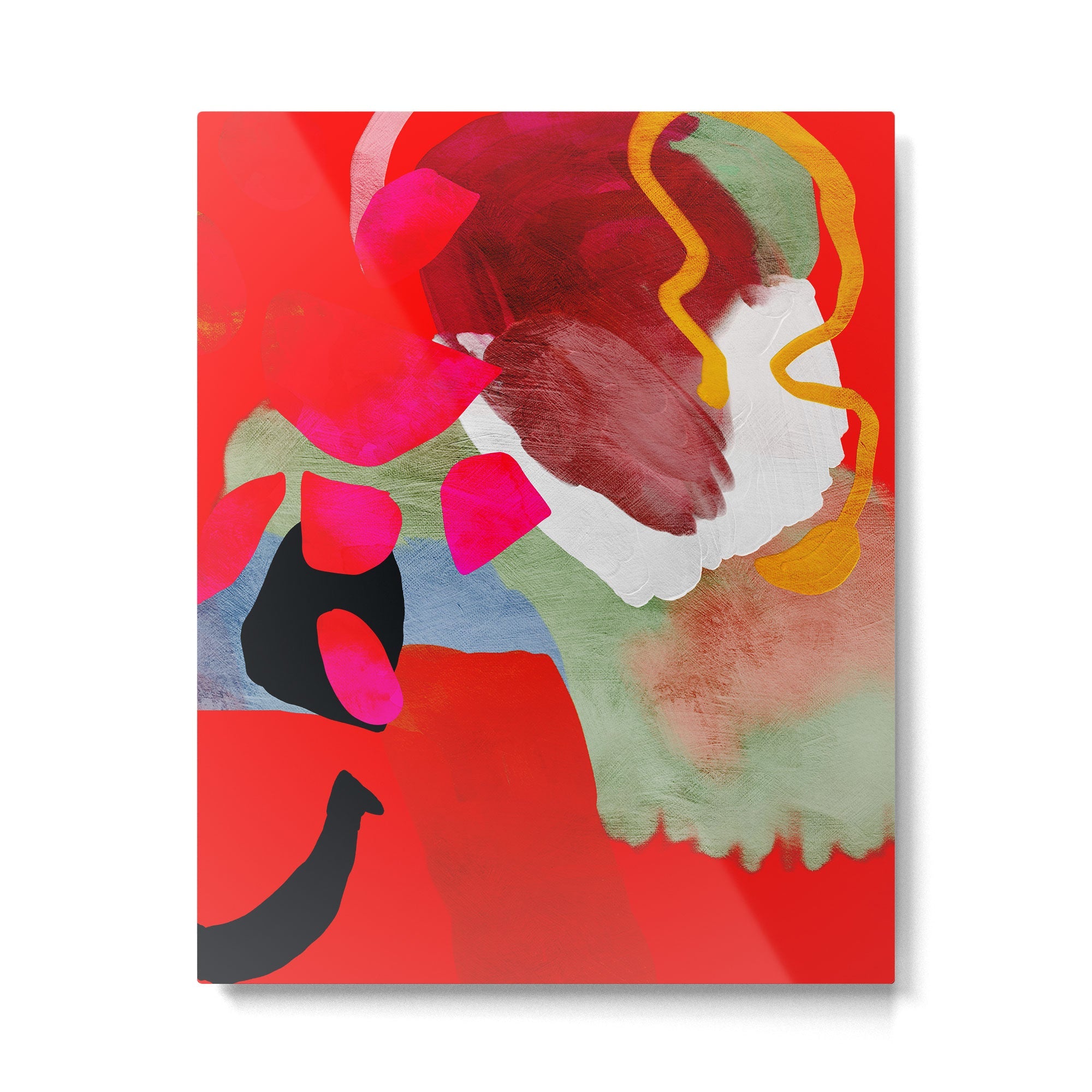 phantasy in red abstract Metal Print