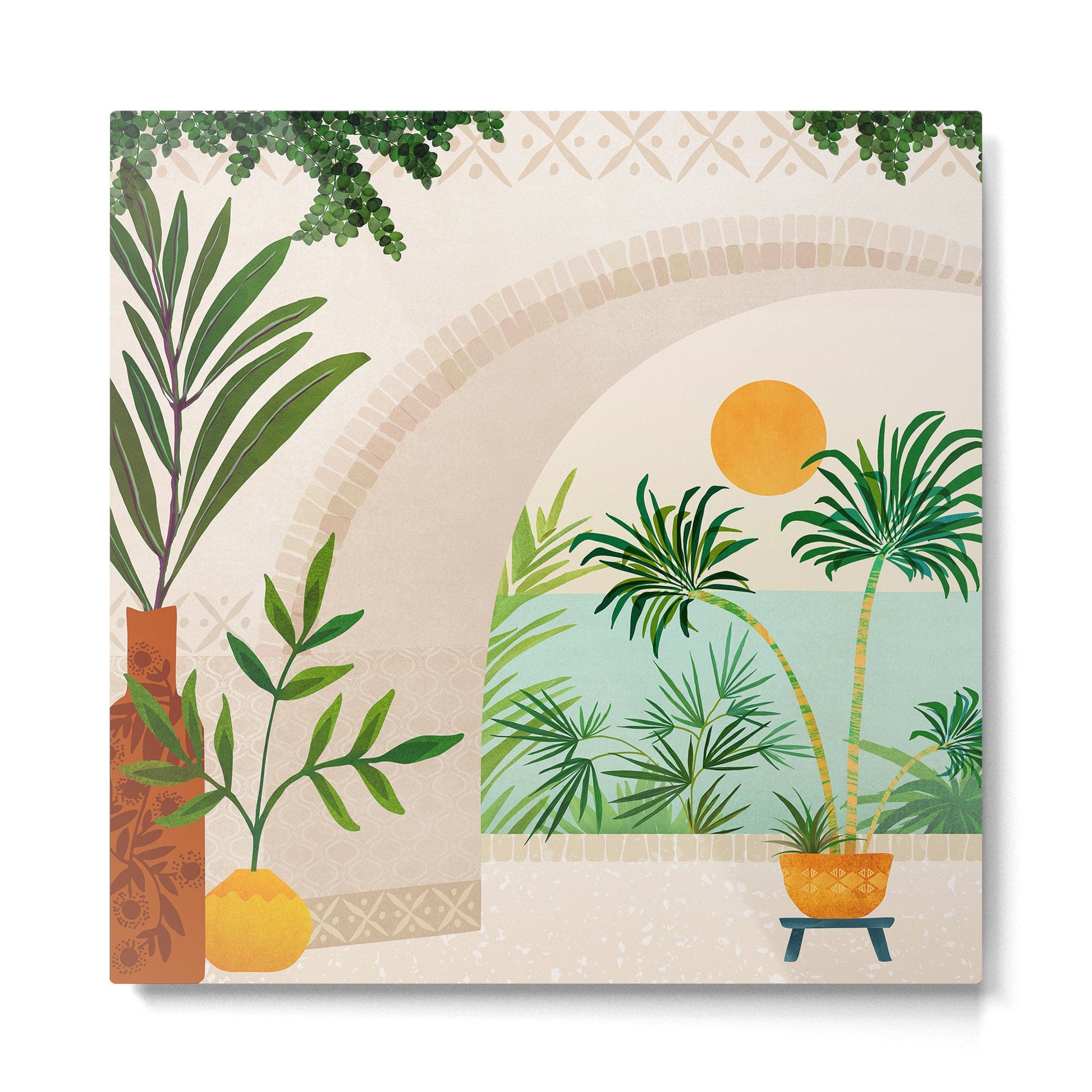 Baja Seaside Landscape Metal Print