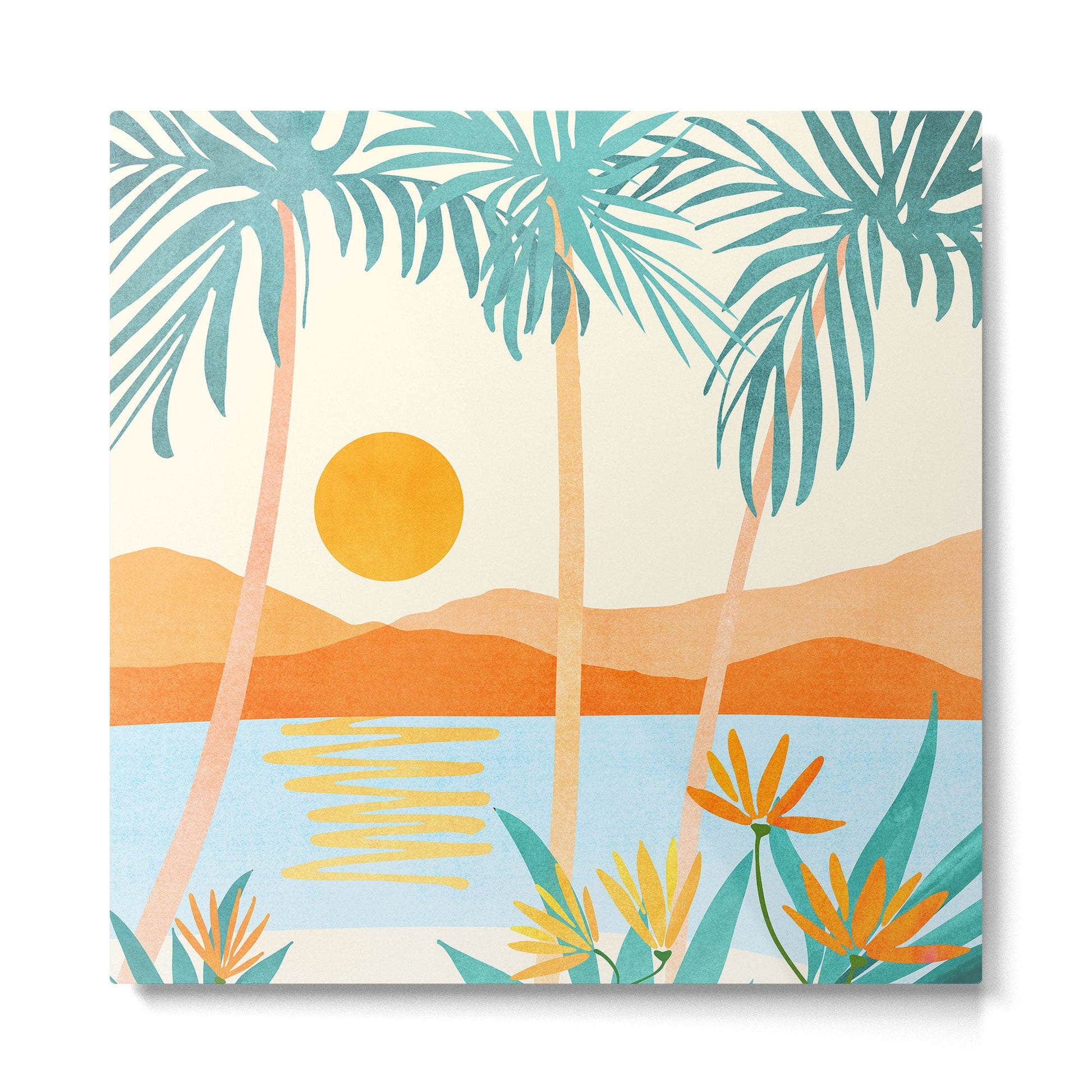 Bali Sunset Metal Print