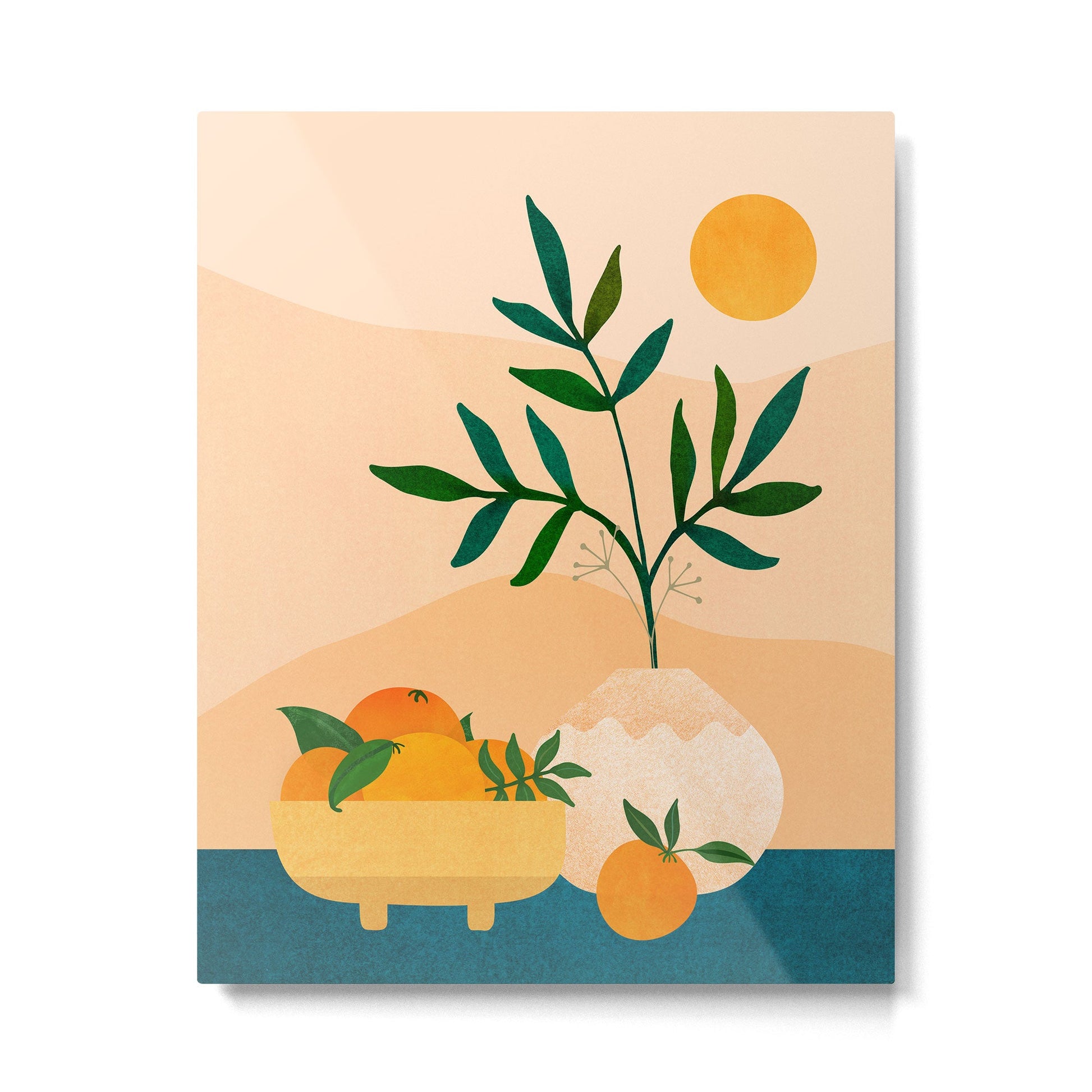 Palm Springs Picnic Nature Scene Metal Print