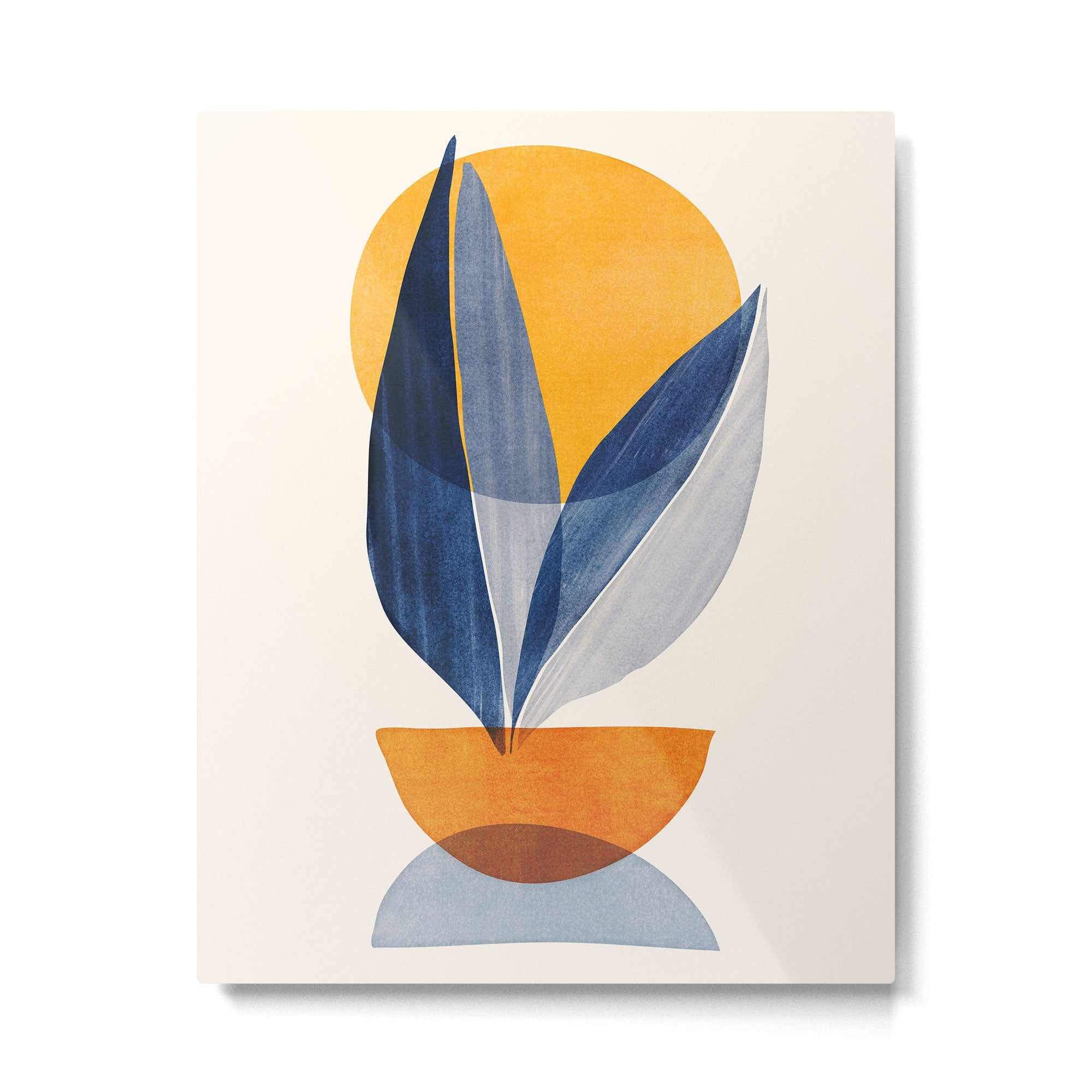 Sunshine Stack / Mid Century Abstract Illustration Metal Print