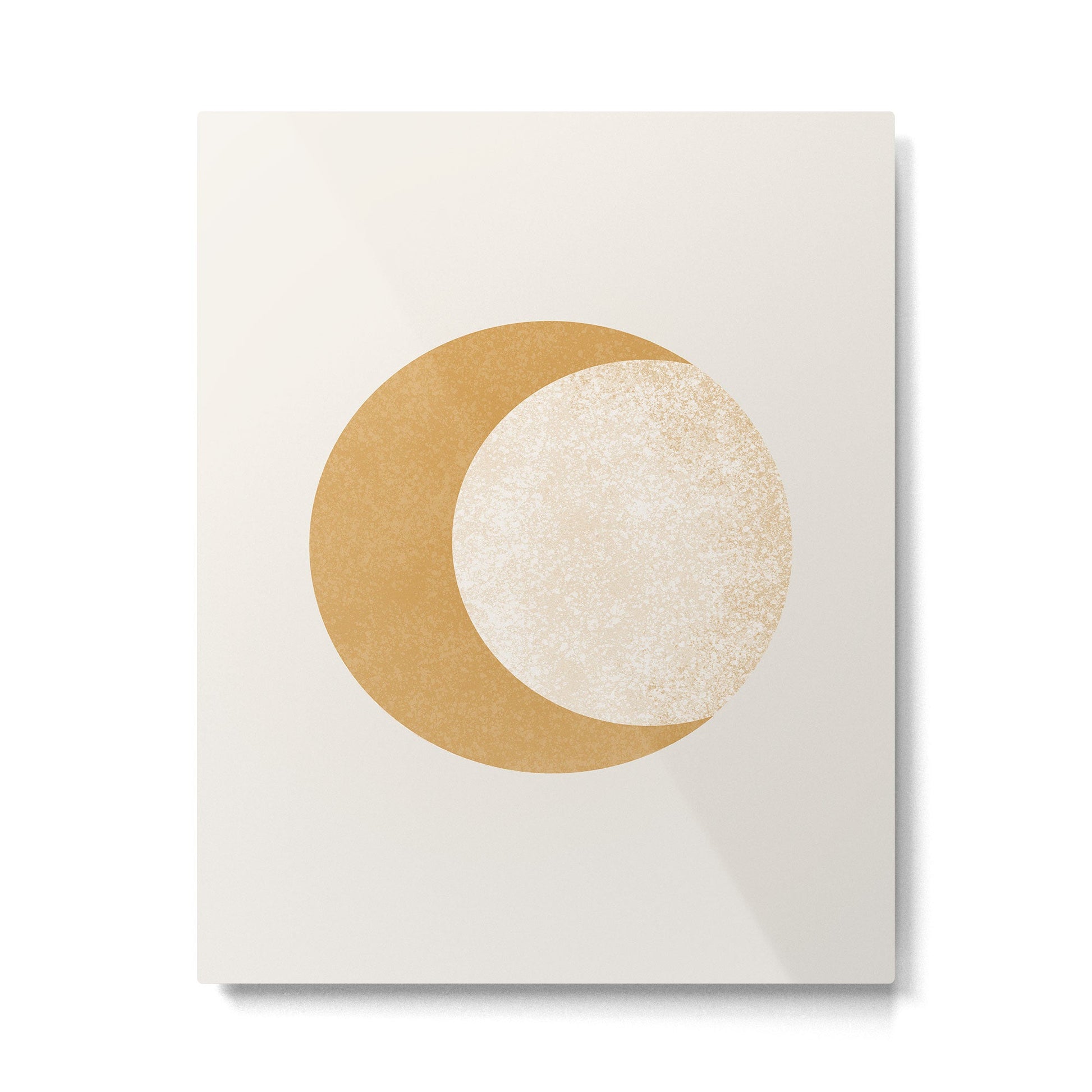 Moon Crescent - Gold Metal Print
