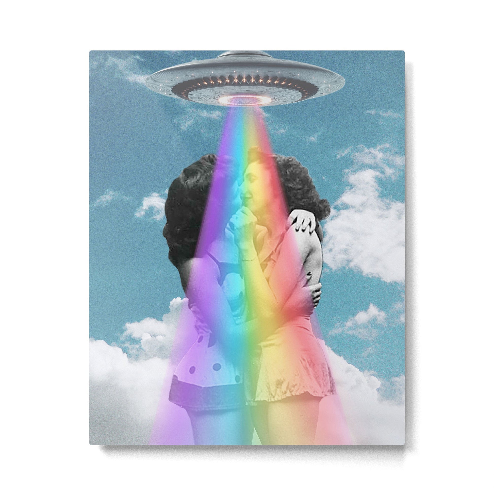 Love is love is love // Pride & UFOs Metal Print