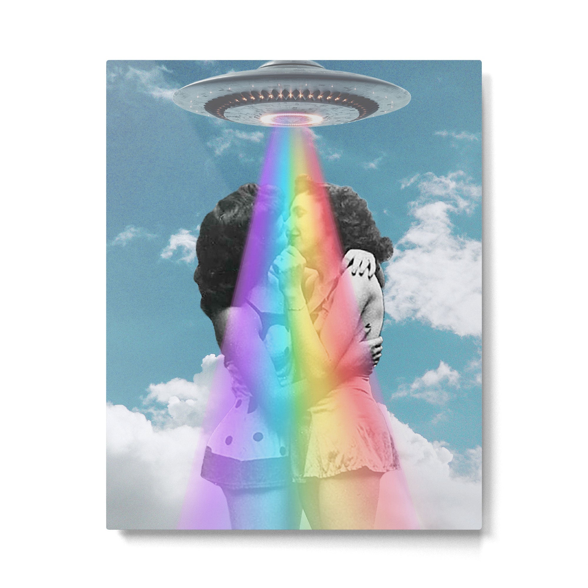 Love is love is love // Pride & UFOs Metal Print