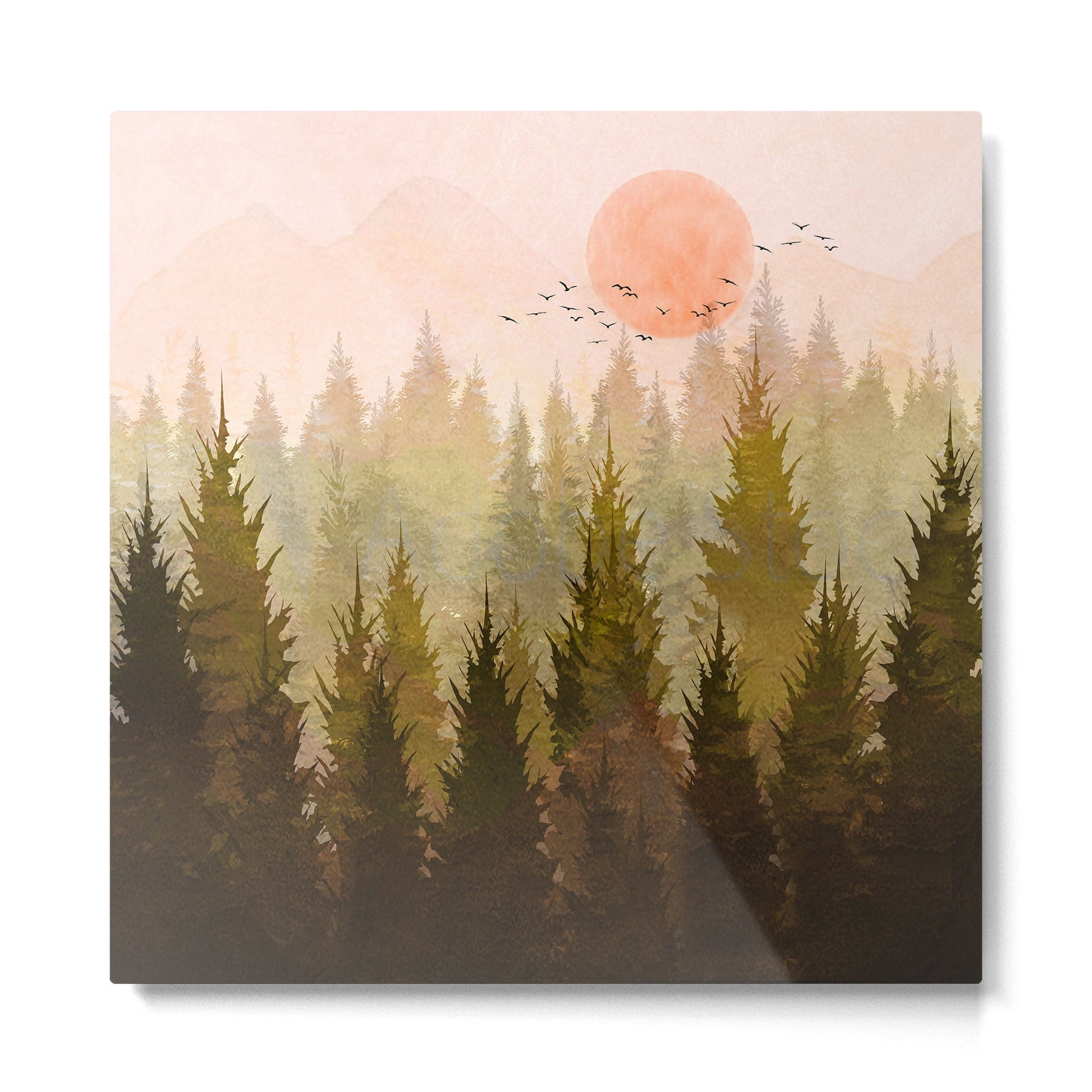 Hill Morning Metal Print