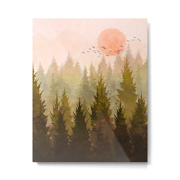 Hill Morning Metal Print