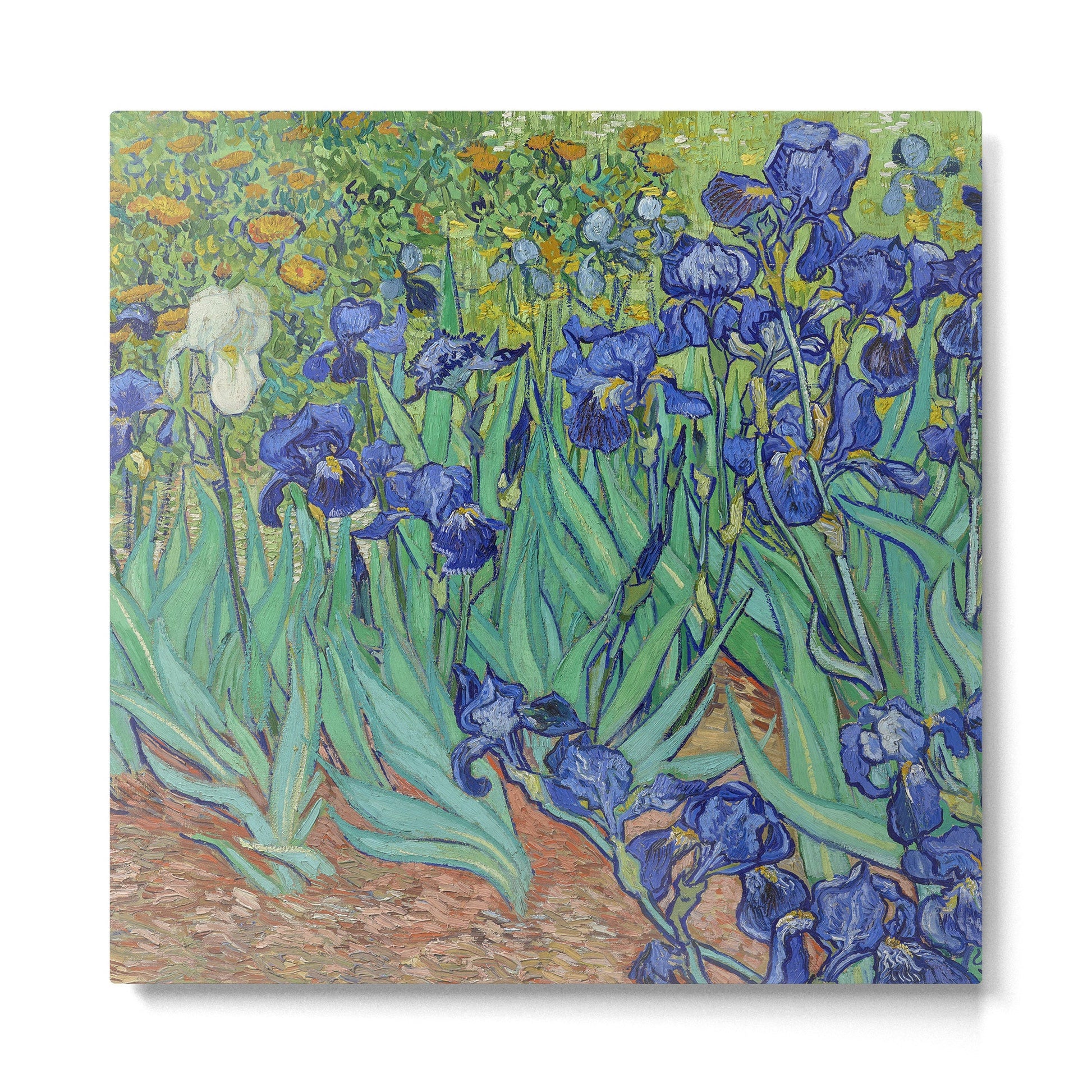 Iris (1889) by Vincent Van Gogh. Original from the J. Paul Getty Museum. Metal Print