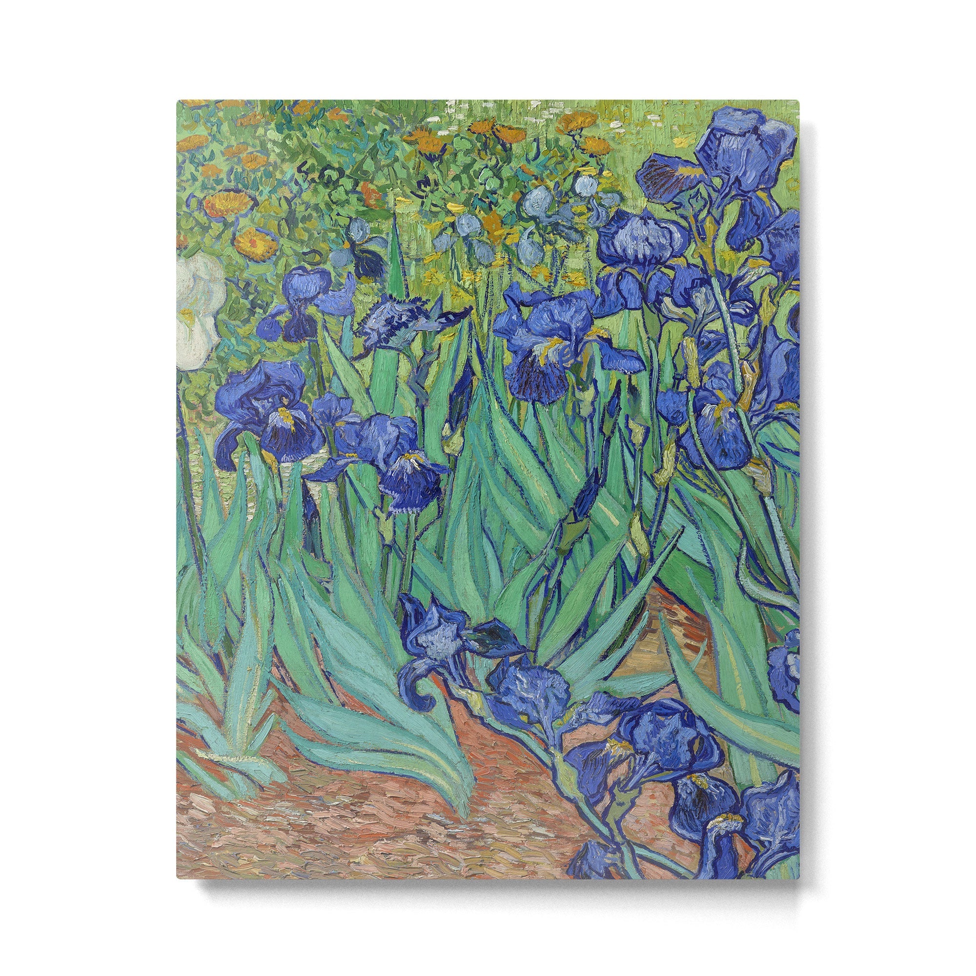 Iris (1889) by Vincent Van Gogh. Original from the J. Paul Getty Museum. Metal Print