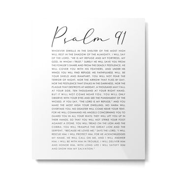 Psalm 91 Whoever dwells in the shelter of the Most High Metal Print