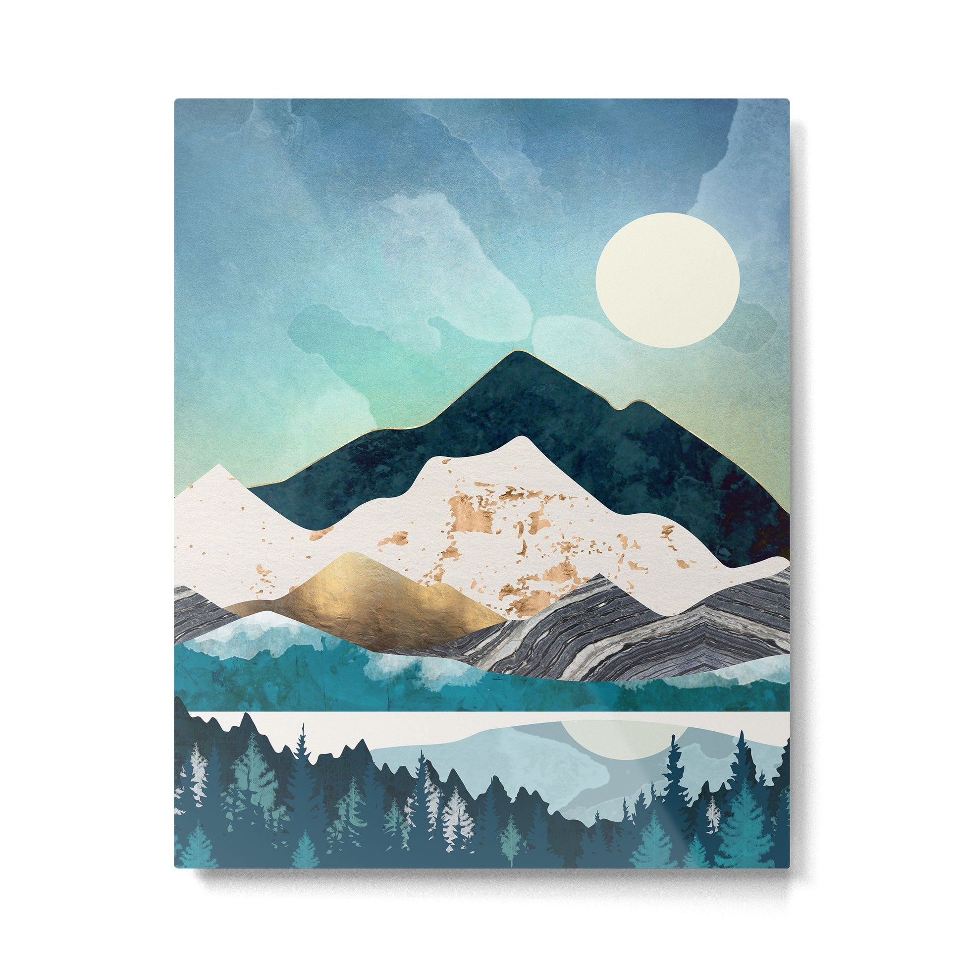 Evening Forest Metal Print