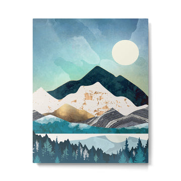 Evening Forest Metal Print