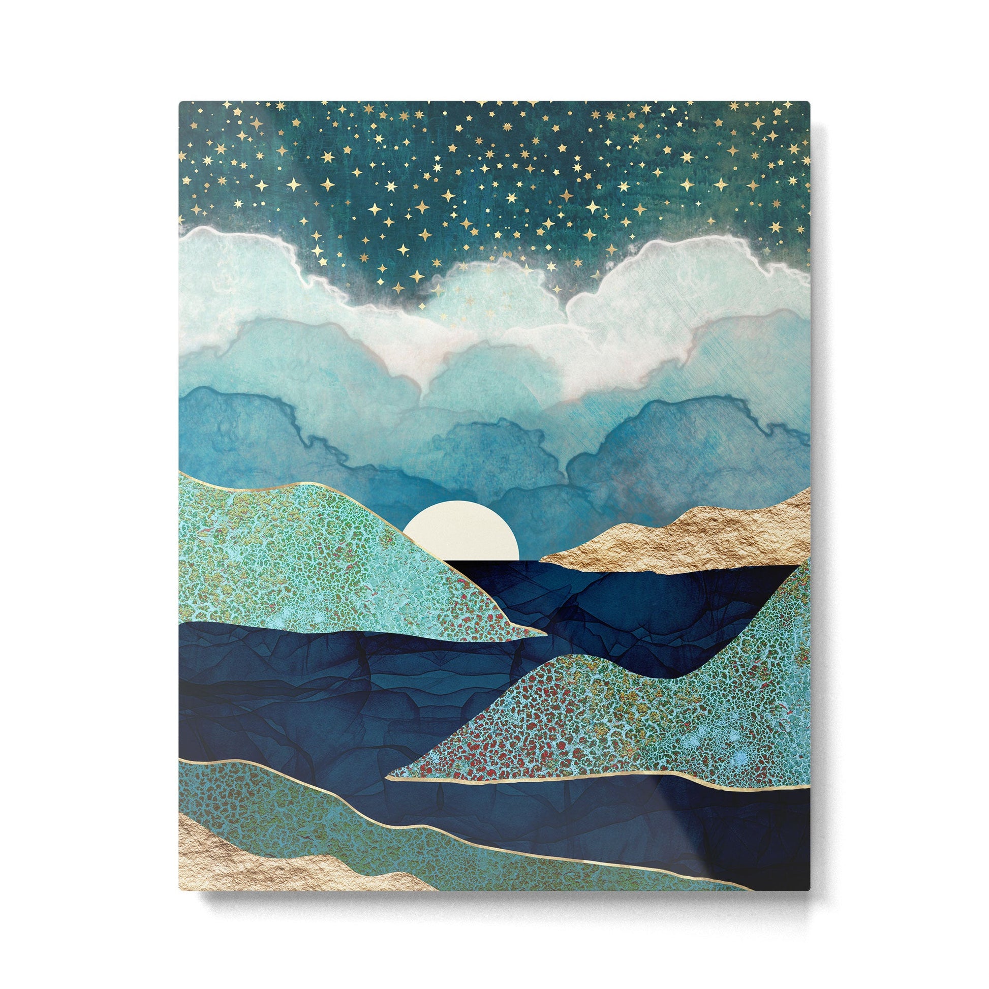 Ocean Clouds Metal Print