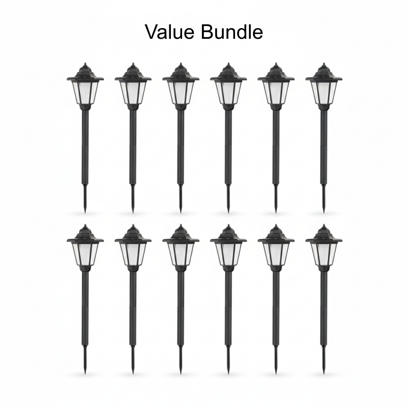 Vintage Zonne-energie Hexagonale Tuinlamp
