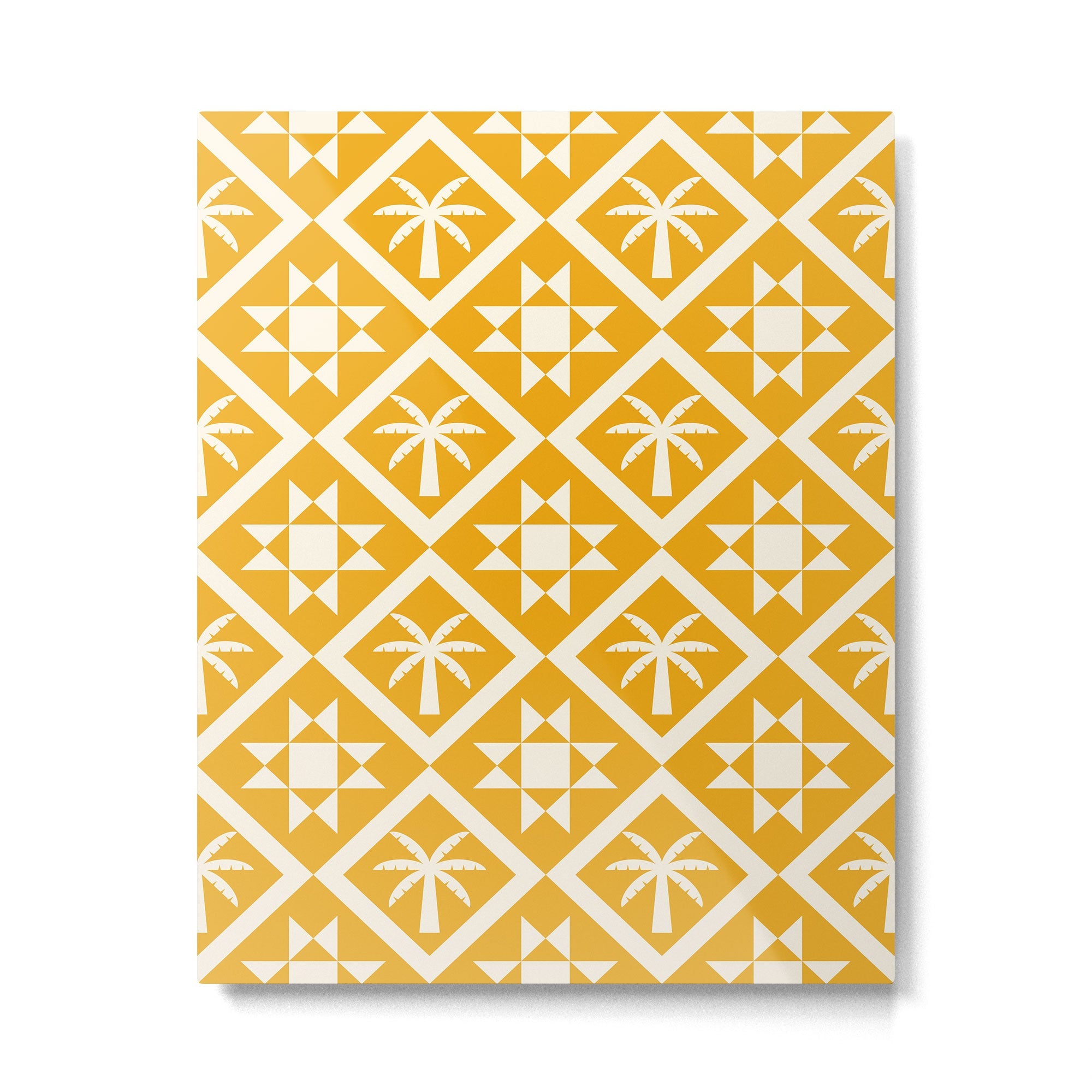 Bohemian Geometric Pattern 03B Metal Print