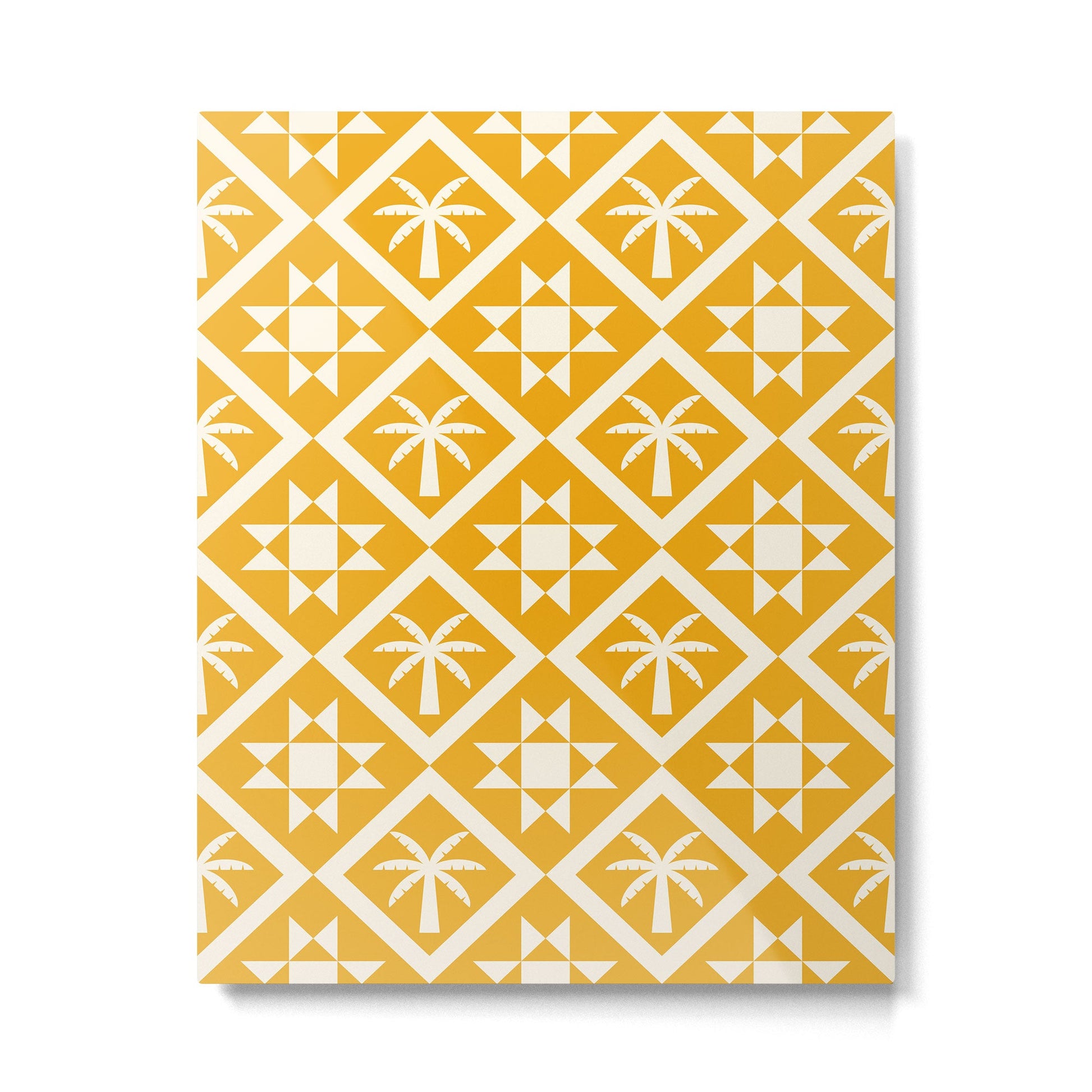 Bohemian Geometric Pattern 03B Metal Print