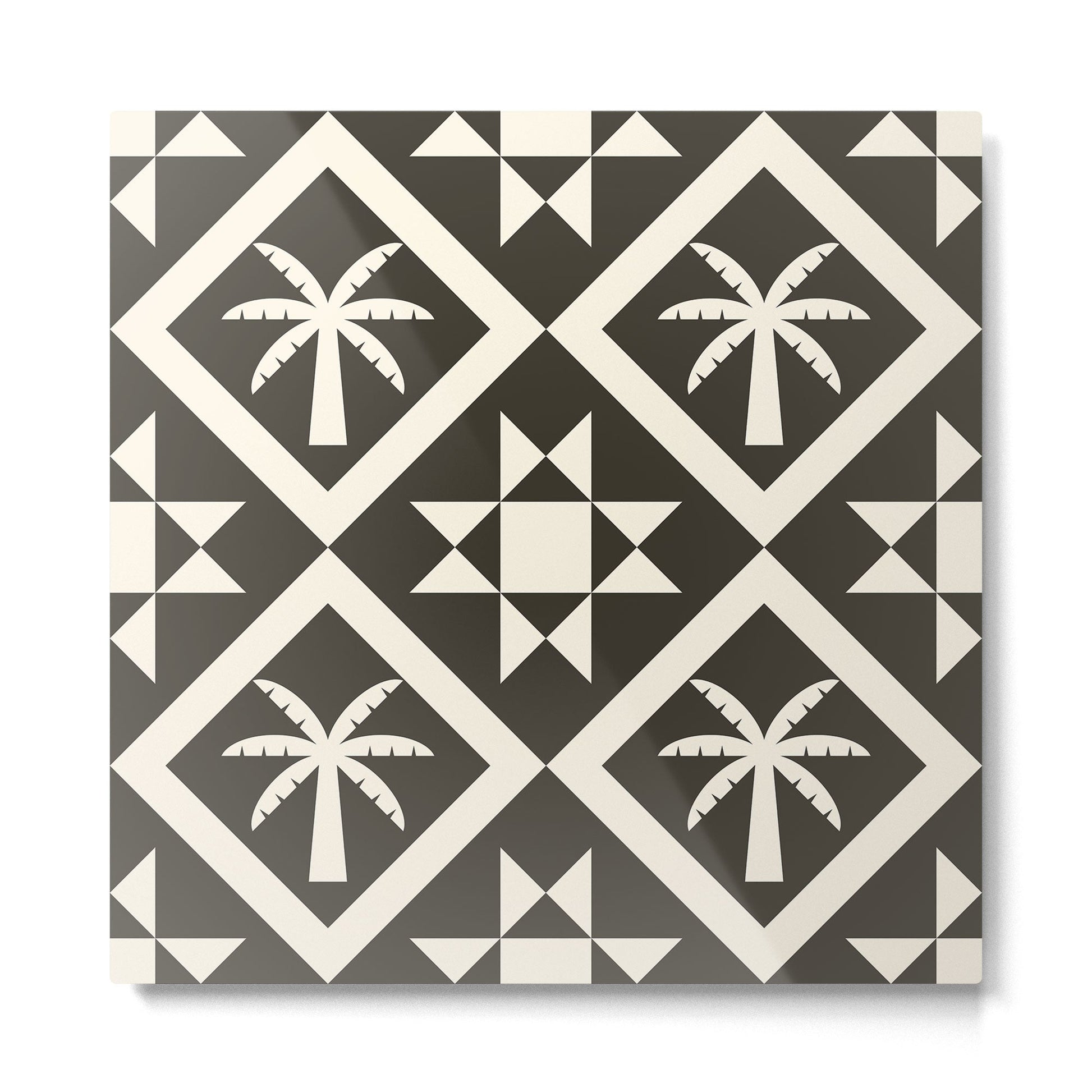 Bohemian Geometric Pattern 05B Metal Print