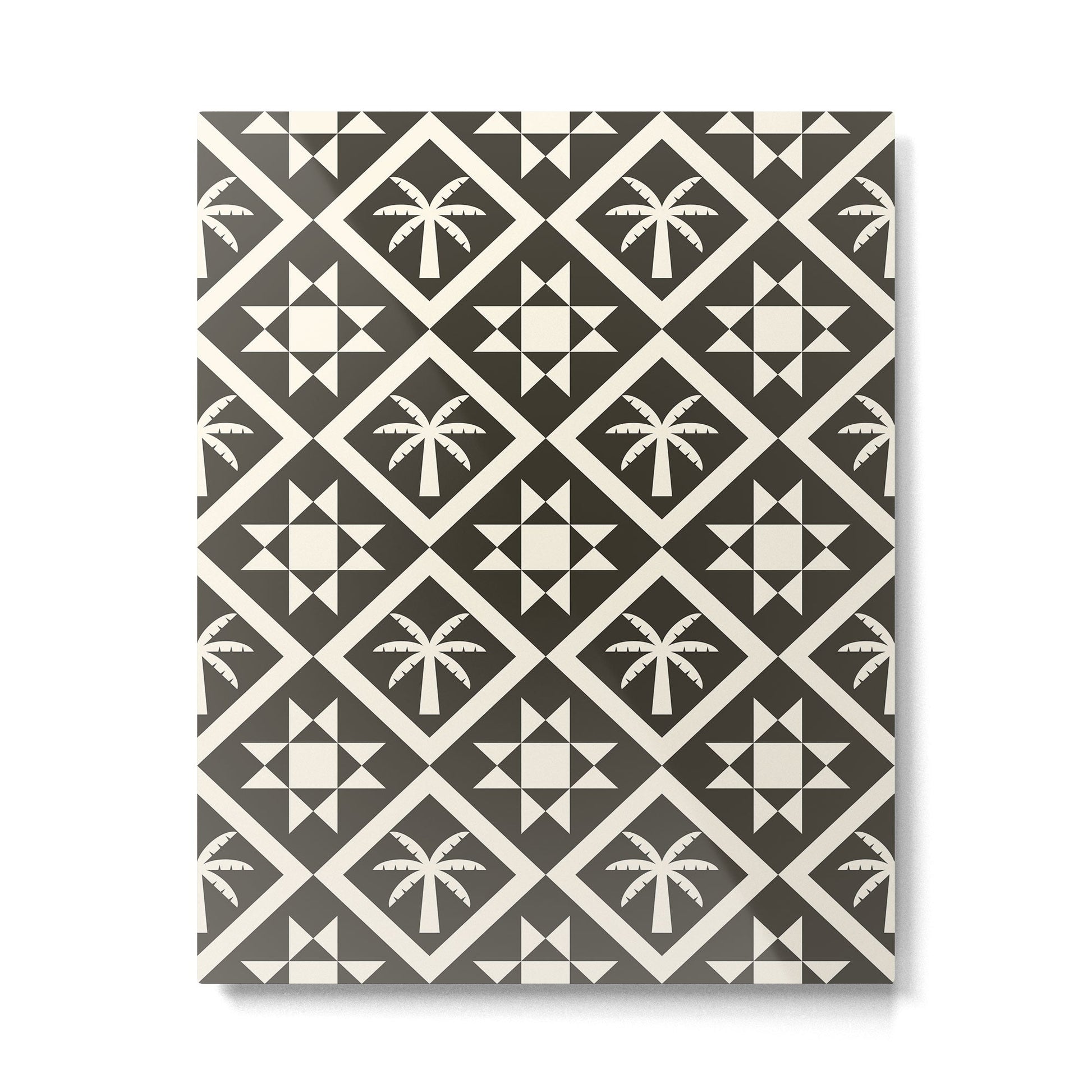 Bohemian Geometric Pattern 05B Metal Print