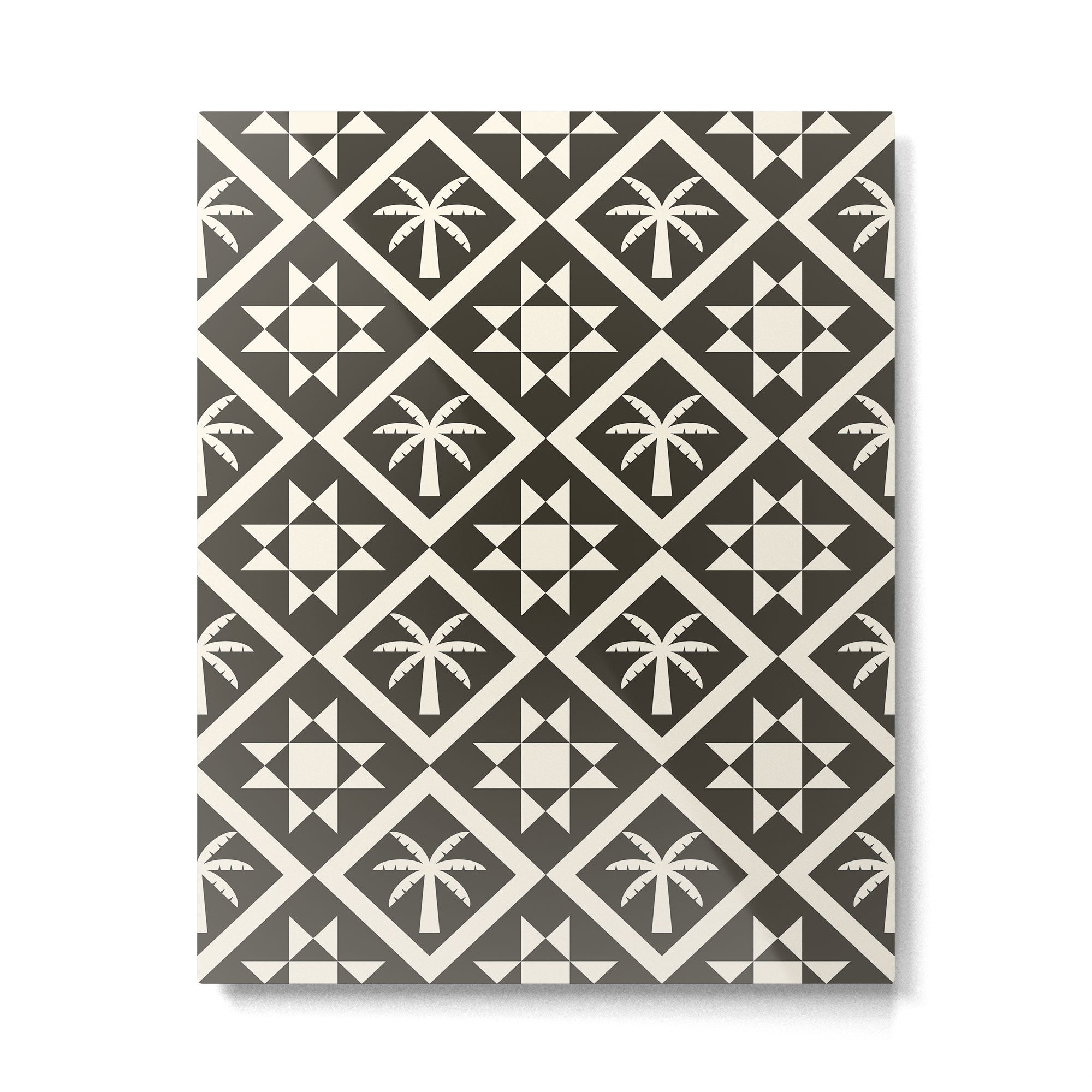 Bohemian Geometric Pattern 05B Metal Print