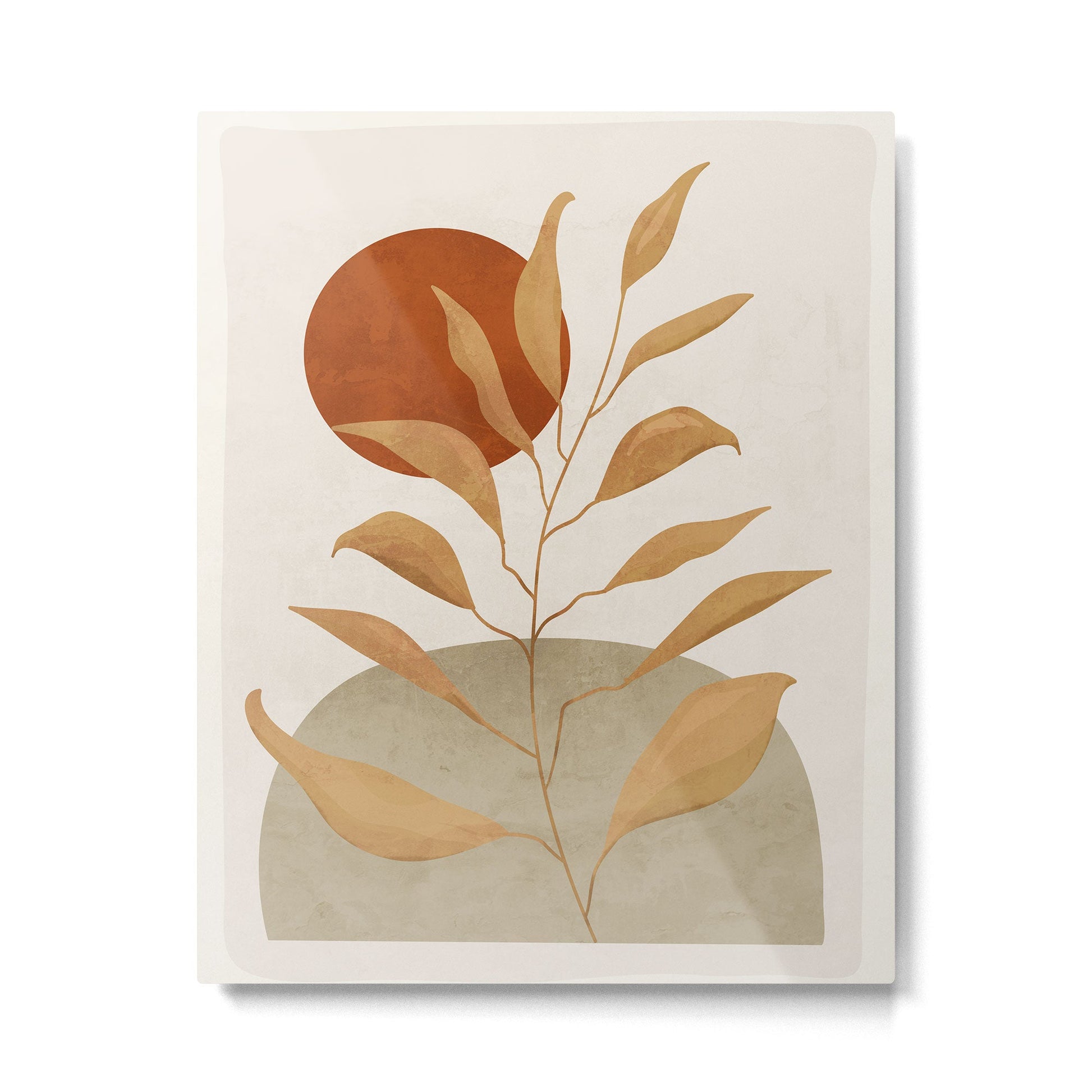 Tropical Leaf- Abstract Art 15 Metal Print