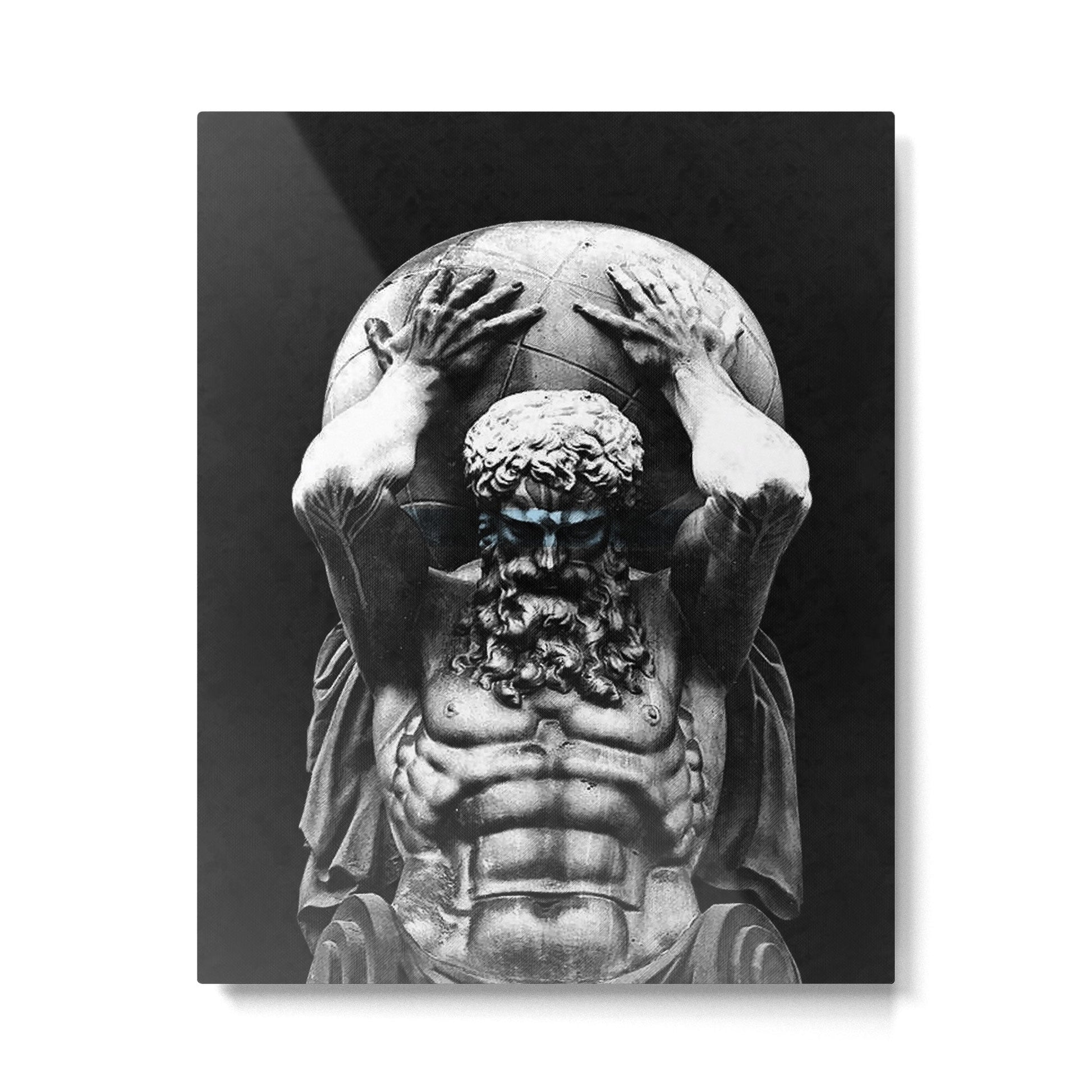 Hercules holding the whole world Metal Print